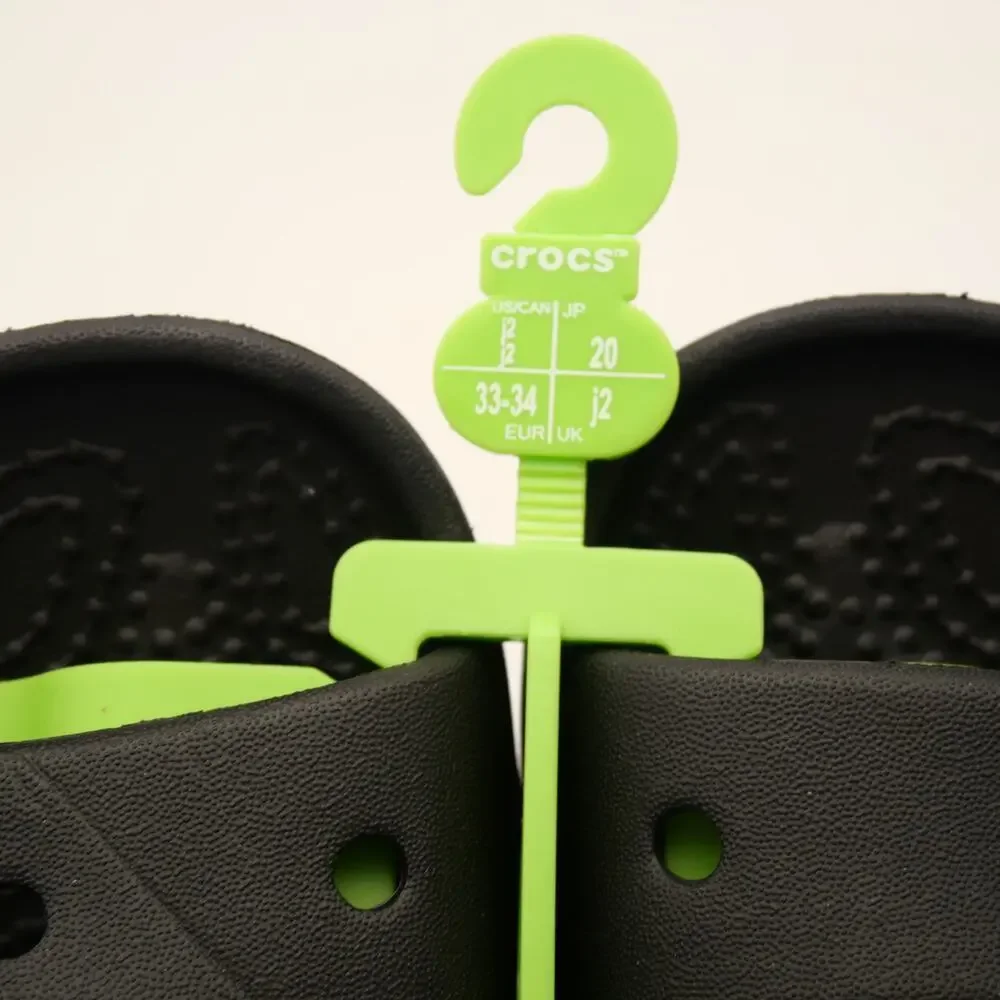 NEW Crocs Classic v2 Sandals Slides Black Open Toe Children's  Toddler J2 Black
